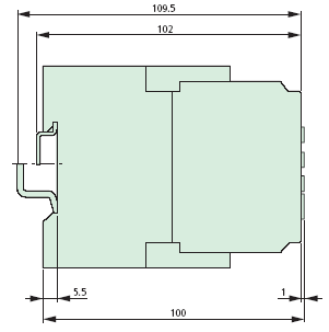 EMR4-N100-1-B Dimensions