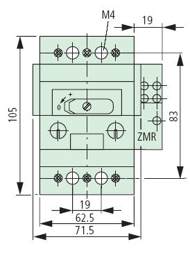 PKZ2/ZM-1.6 Dimensions