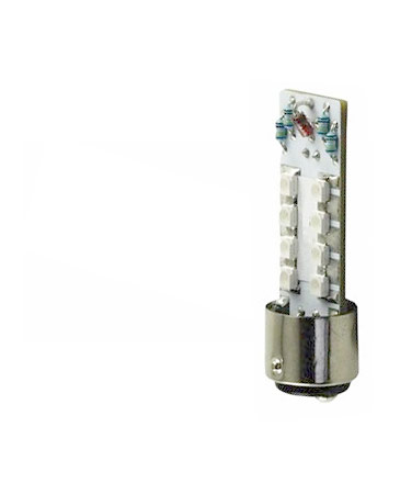 Green 12 Vac/Vdc - Cylindrical LED Steady Only
