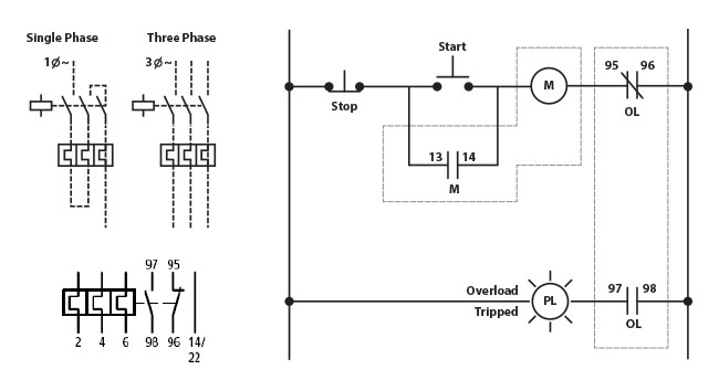 XTOB1P6CC1 overload wire diagram