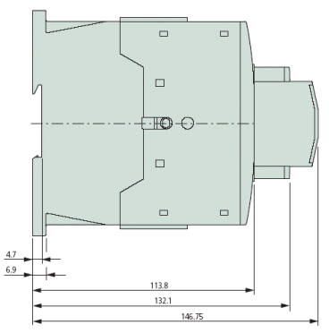 DILM50 Dimensions Side