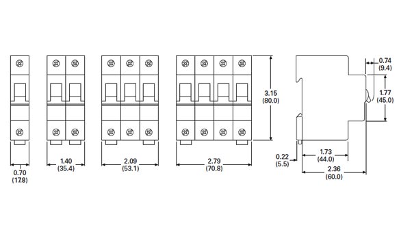 UL 489 Dimensions