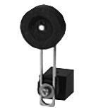 LS-Titan® Safety/Operating Heads - Adjustable Roller Lever, d=40mm rubber, Plastic