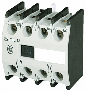 Auxiliary Switch 22 Dilm Details about   Moeller DIL2M Protective 22kW 3Polig Coil 220VAC 