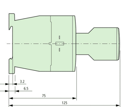 XTCE012B10 Side Dimensions 