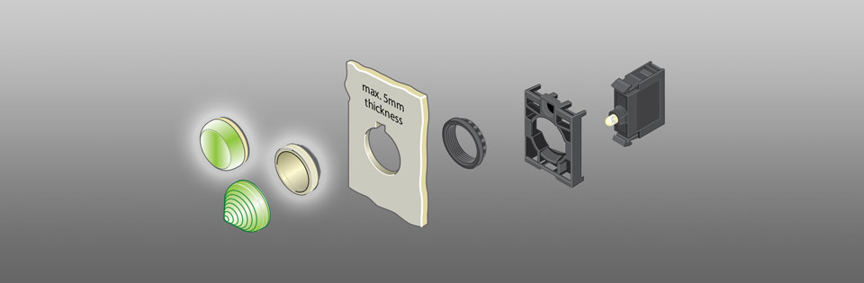 Indicator & Stack Lights Flush Mounted