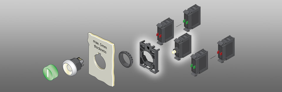 RMQ Titan M22 Pushbutton Operators - LED's