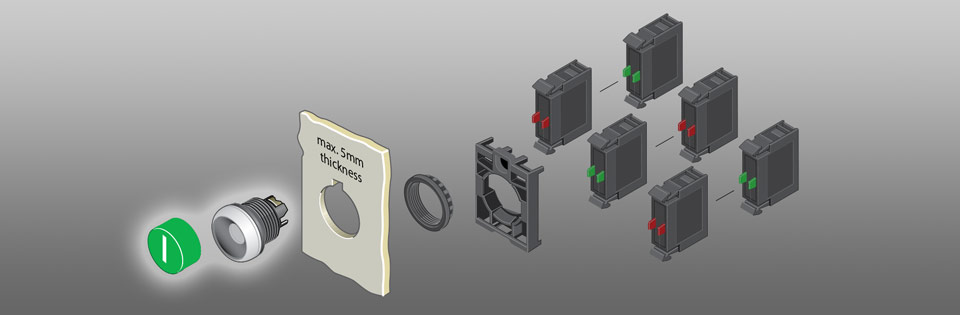 RMQ Titan M22 Pushbutton Operators - Extended