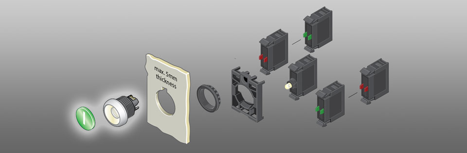 RMQ Titan M22 Pushbutton Operators - Lighted