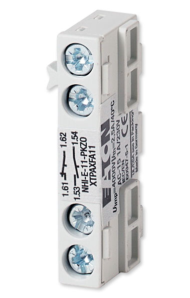 Moeller NHI-E-11 / Eaton PKZ0XTPAXFA11 Front-Mount Auxiliary Contacts