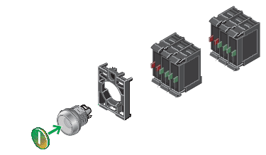 Door Mounting for M22 Pushbuttons