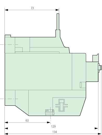 ZB150-35 Dimensions Side